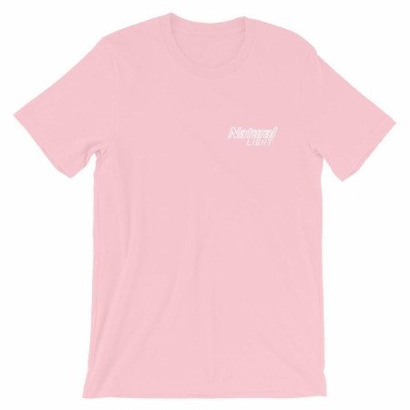 Natural Light Beer Naturdays Light Pink Men's Cotton T-Shirt