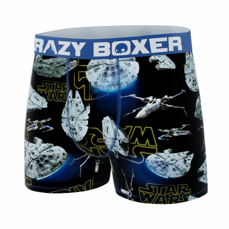 Star Wars Millennium Falcon All Over Print Mens Crazy Boxer Briefs
