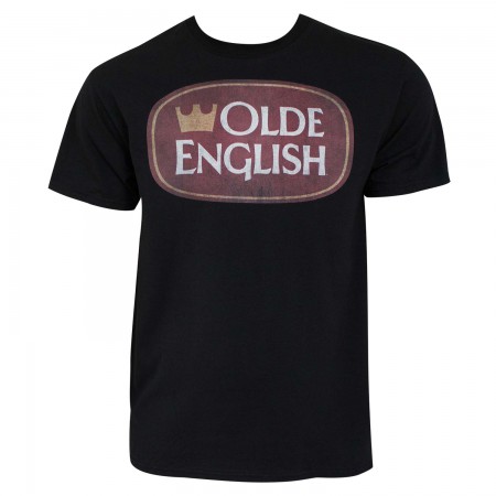 Olde English Crown Logo Men's Black T-Shirt
