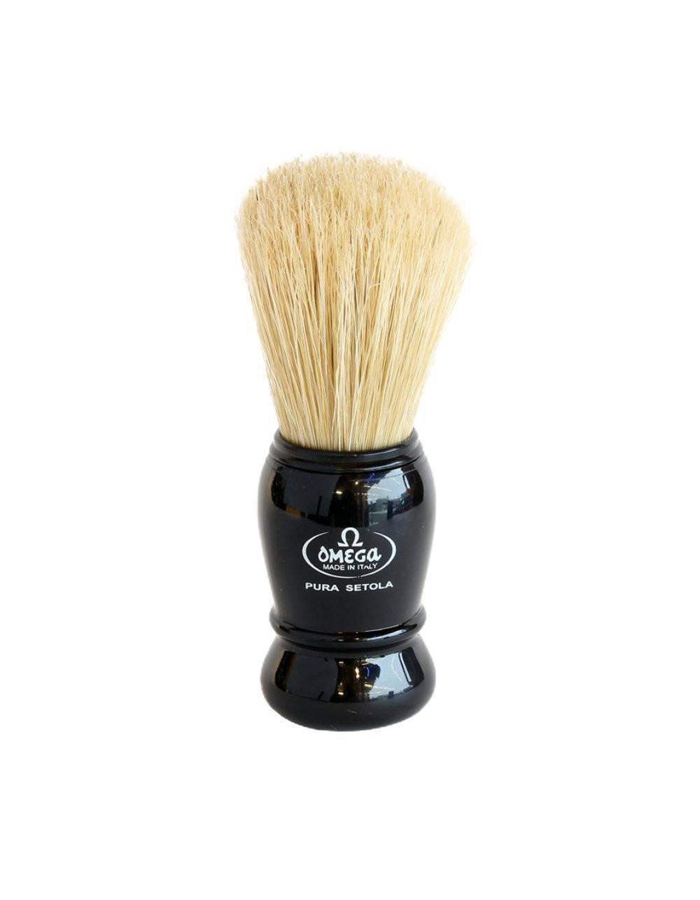 Product image 0 for Omega 10290 Boar Bristle Shaving Brush, Black/Orange Handle
