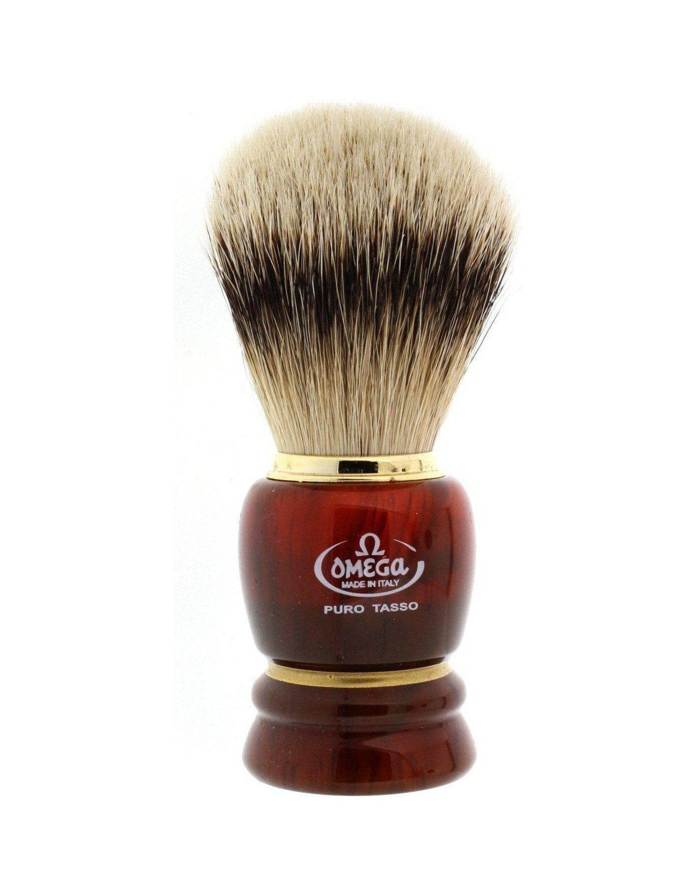 Omega 639 Silvertip Badger Shaving Brush