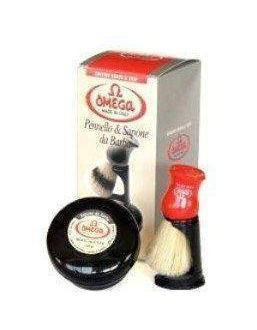 Product image 2 for Omega Shaving Cream and Brush with Stand Kit