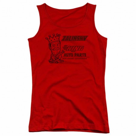 Tommy Boy Zalinsky Auto Red Juniors Tank Top
