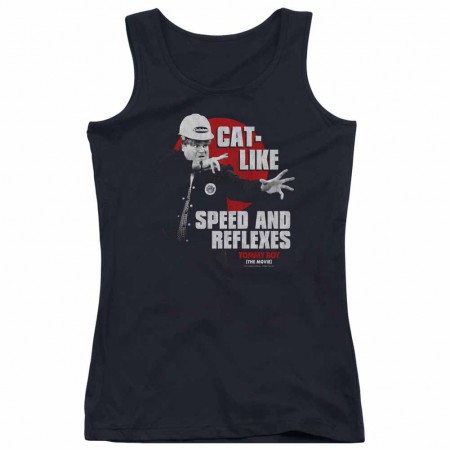 Tommy Boy Cat Like Black Juniors Tank Top