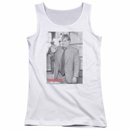 Tommy Boy Square White Juniors Tank Top