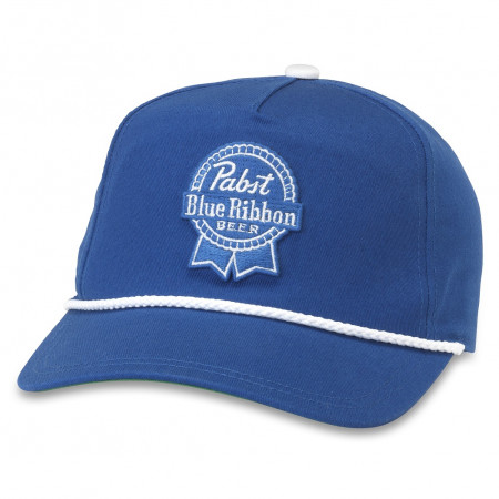Pabst Blue Ribbon Beer Blue Camper Adjustable Snapback Hat