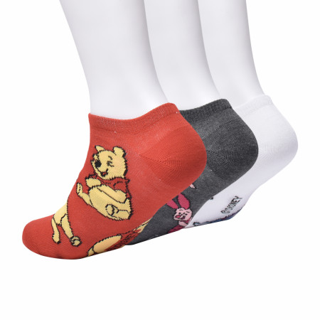 Winnie The Pooh and Friends Women's Low-Cut Socks 3-Pair Box Set