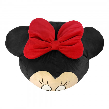 Disney Minnie Mouse Face 11" Round Cloud Pillow