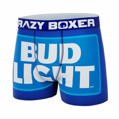 Crazy Boxer Bud Light Logo Print Men's Boxer Briefs