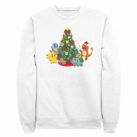 Pokemon Christmas Tree White Sweatshirt