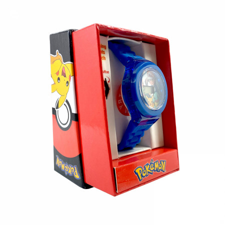 Pokemon Ash and Pikachu LCD Kid's Watch with Rubber Strap