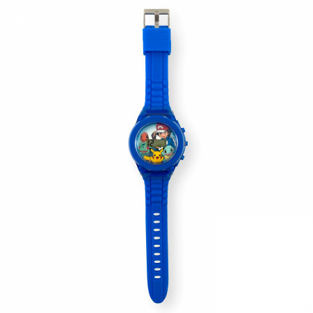 Pokemon Ash and Pikachu LCD Kid's Watch with Rubber Strap