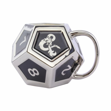 Dungeons and Dragons D12 Mug with Sticker