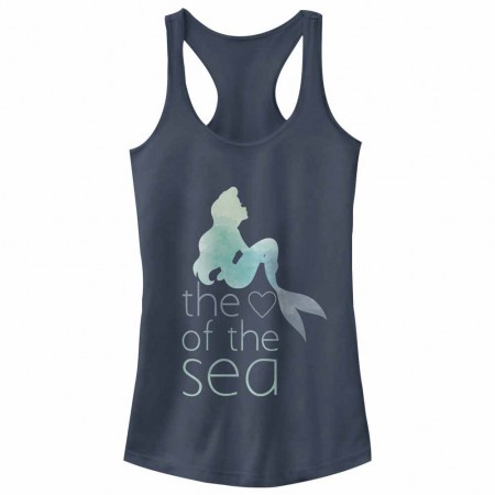 Disney Princesses Heart Of The Sea Blue Juniors Tank Top