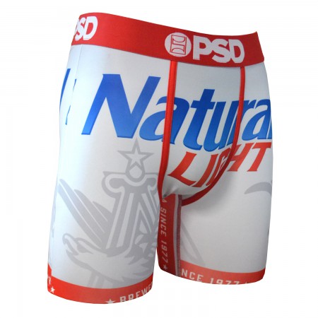 Natural Light Beer Label Boxers