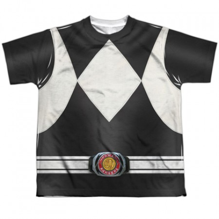 Power Rangers Black Ranger Youth Costume Tee