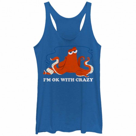 Disney Pixar Finding Dory Okay Crazy Blue Juniors Tank Top