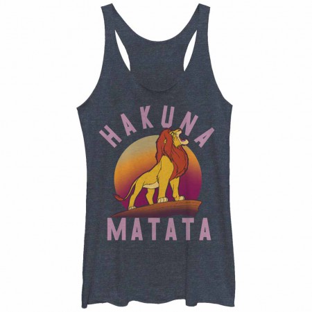 Disney Lion King Warrior Blue Juniors Tank Top