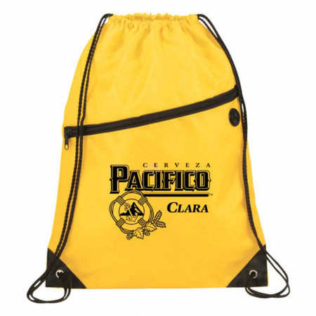 Pacifico Clara Logo Drawstring Yellow Bag