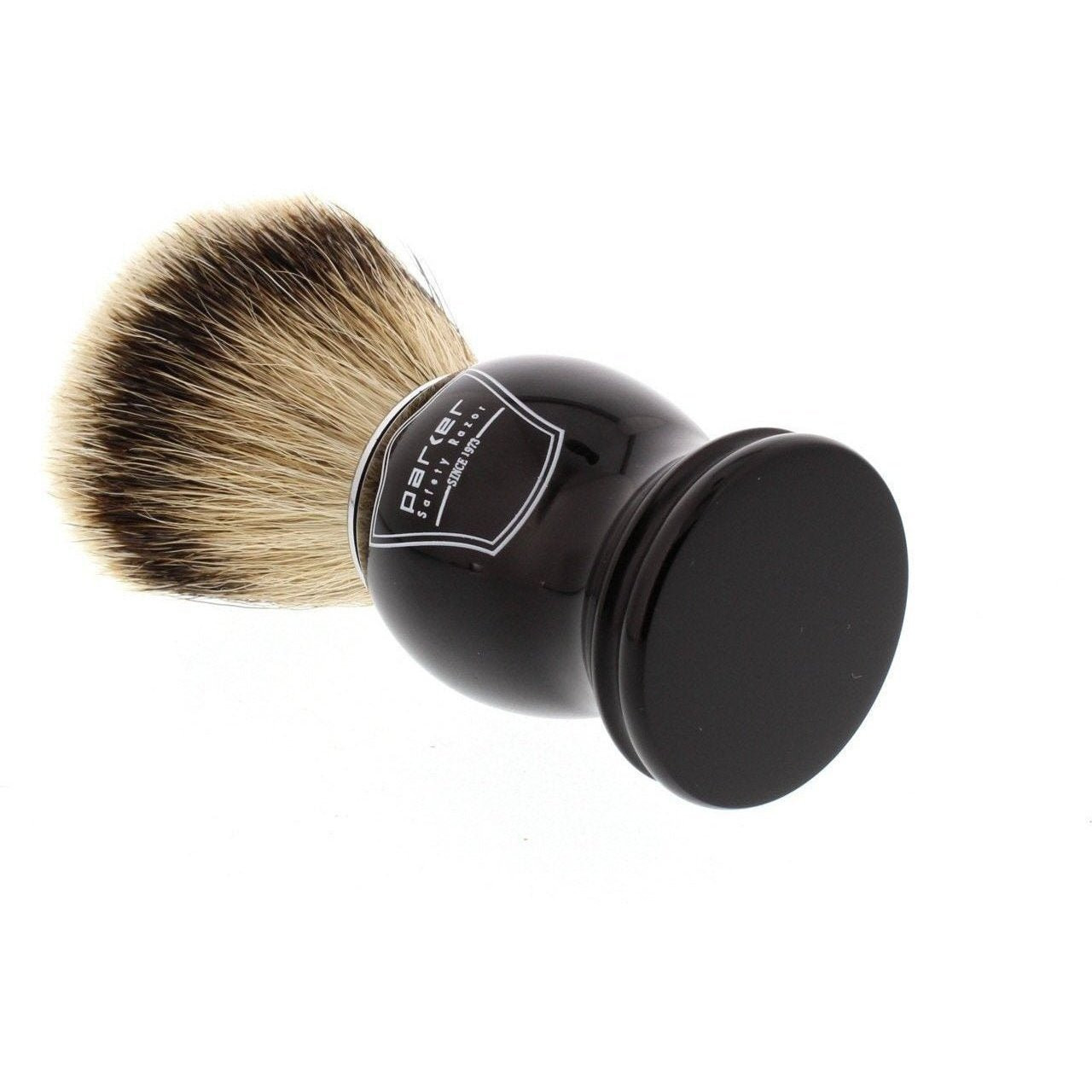 Product image 3 for Parker BHST Silvertip Badger Shaving Brush, Black Handle