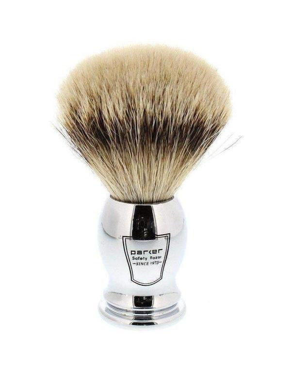 Product image 1 for Parker CHST Silvertip Badger Shaving Brush, Chrome Handle