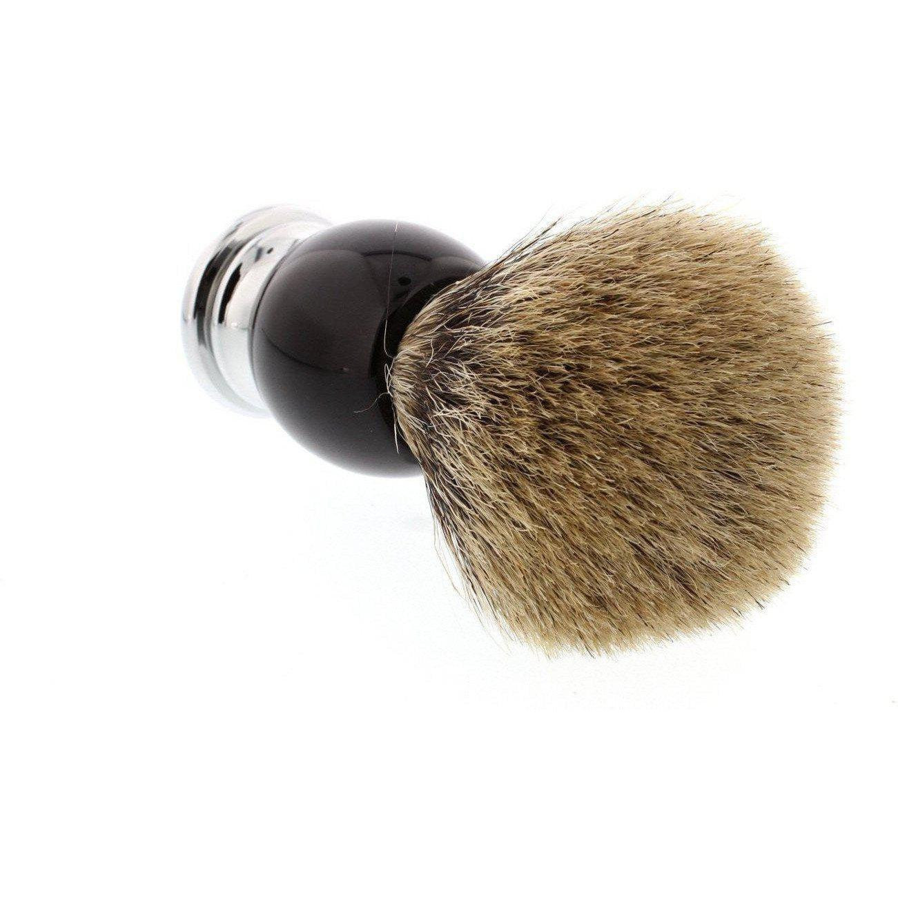 Product image 4 for Parker Pure Badger Shaving Brush, Black and Chrome