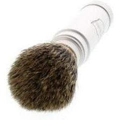 Product image 3 for Parker Travel Shave Brush, Brushed Aluminum, Pure Badger