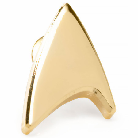 Gold Delta Shield Star Trek Lapel Pin