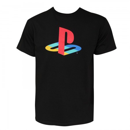 Playstation Men's Black Classic Logo T-Shirt