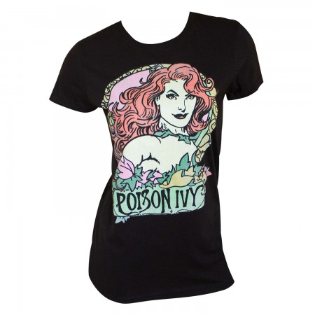 Poison Ivy Women's Black Portrait T-Shirt