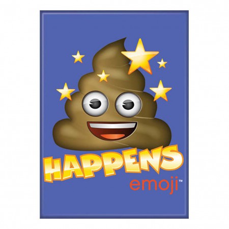 Poop Happens Emoji Magnet