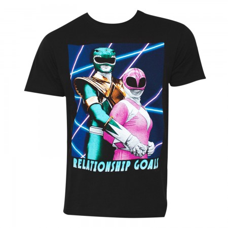 Power Rangers Relationship Goals Black Men's T-Shirt