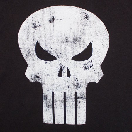 1/6 Scale Dripping Punisher Skull Black T-Shirt 