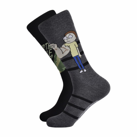 Rick and Morty Pickle Rick Underwear and Crew Socks Boxed Set