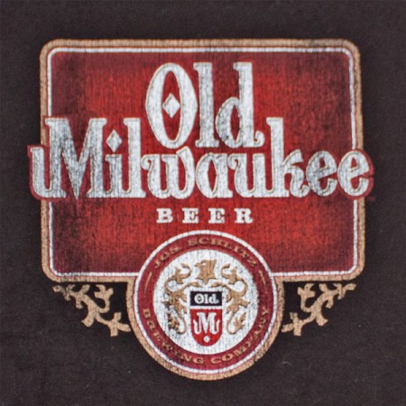 Old Milwaukee Beer Vintage Men's Black T-Shirt