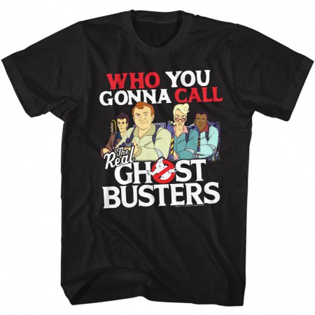 Ghostbusters Who You Gonna Call Cartoon Tshirt