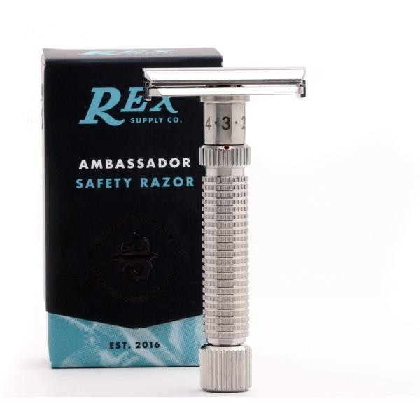 Product image 7 for Rex Supply Co. Ambassador Adjustable Stainless Steel DE Safety Razor