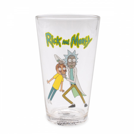 Rick & Morty 3-Pair Pack of Crew Socks and Pint Gift Set