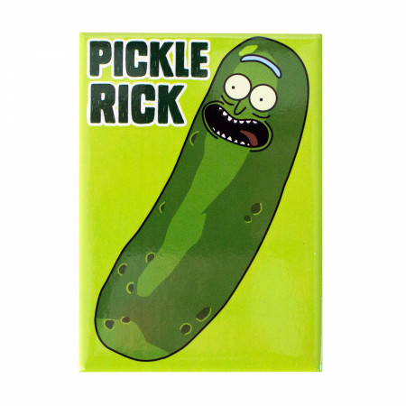 Rick And Morty Green Pickle Rick Magnet