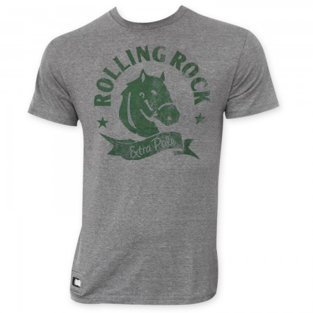 Rolling Rock Pop Top Bottle Opener Horse Logo T-Shirt
