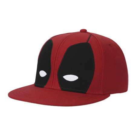 Deadpool's Mask Flatbill Snapback Hat with Underbill Artwork