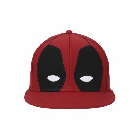 Deadpool's Mask Flatbill Snapback Hat with Underbill Artwork