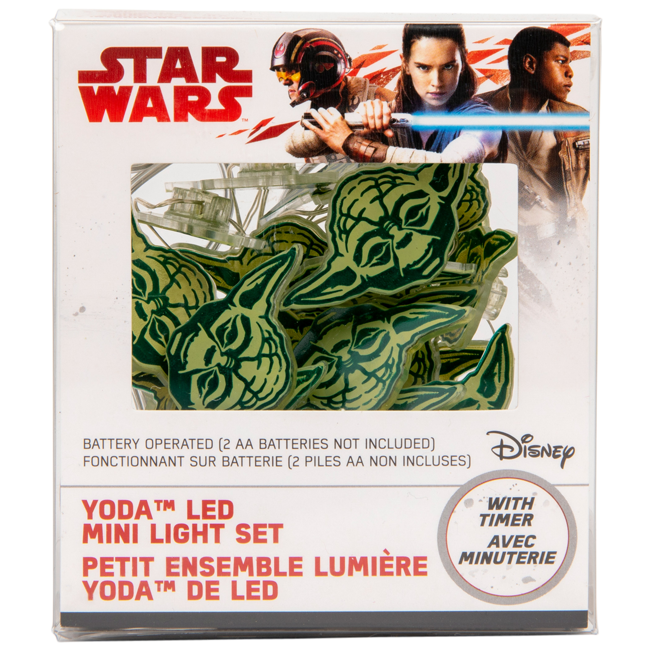Star Wars Yoda Head Battery-Operated LED Fairy String Lights
