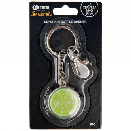 Corona Extra Lime Wedge Bottle Opener Keychain