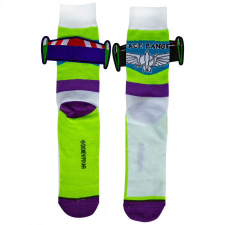 Toy Story Buzz Lightyear Space Ranger Costume Crew Socks