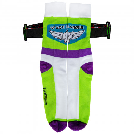 Toy Story Buzz Lightyear Space Ranger Costume Crew Socks