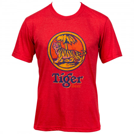 Tiger Beer Vintage Distressed Style T-Shirt