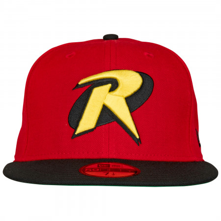 Robin Symbol Scarlet New Era 59Fifty Fitted Hat