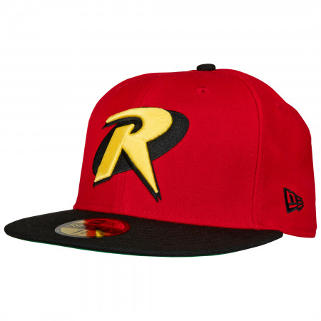 Robin Symbol Scarlet New Era 59Fifty Fitted Hat