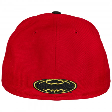 Robin Symbol Scarlet New Era 59Fifty Fitted Hat